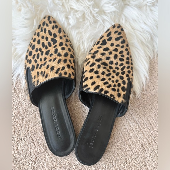 Jenni Kayne Shoes - Jenni Kayne Pony Hair Leopard Mule